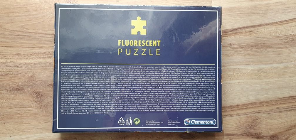 Puzzle 1000 Clementoni fluorescencyjne