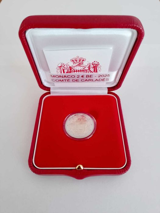 Sorteio moeda Proof Mónaco 2025