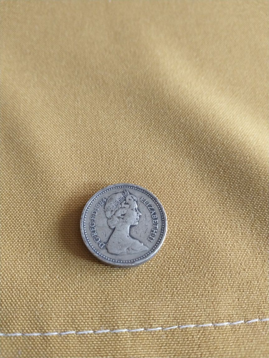 Moneta one pound 1984 r