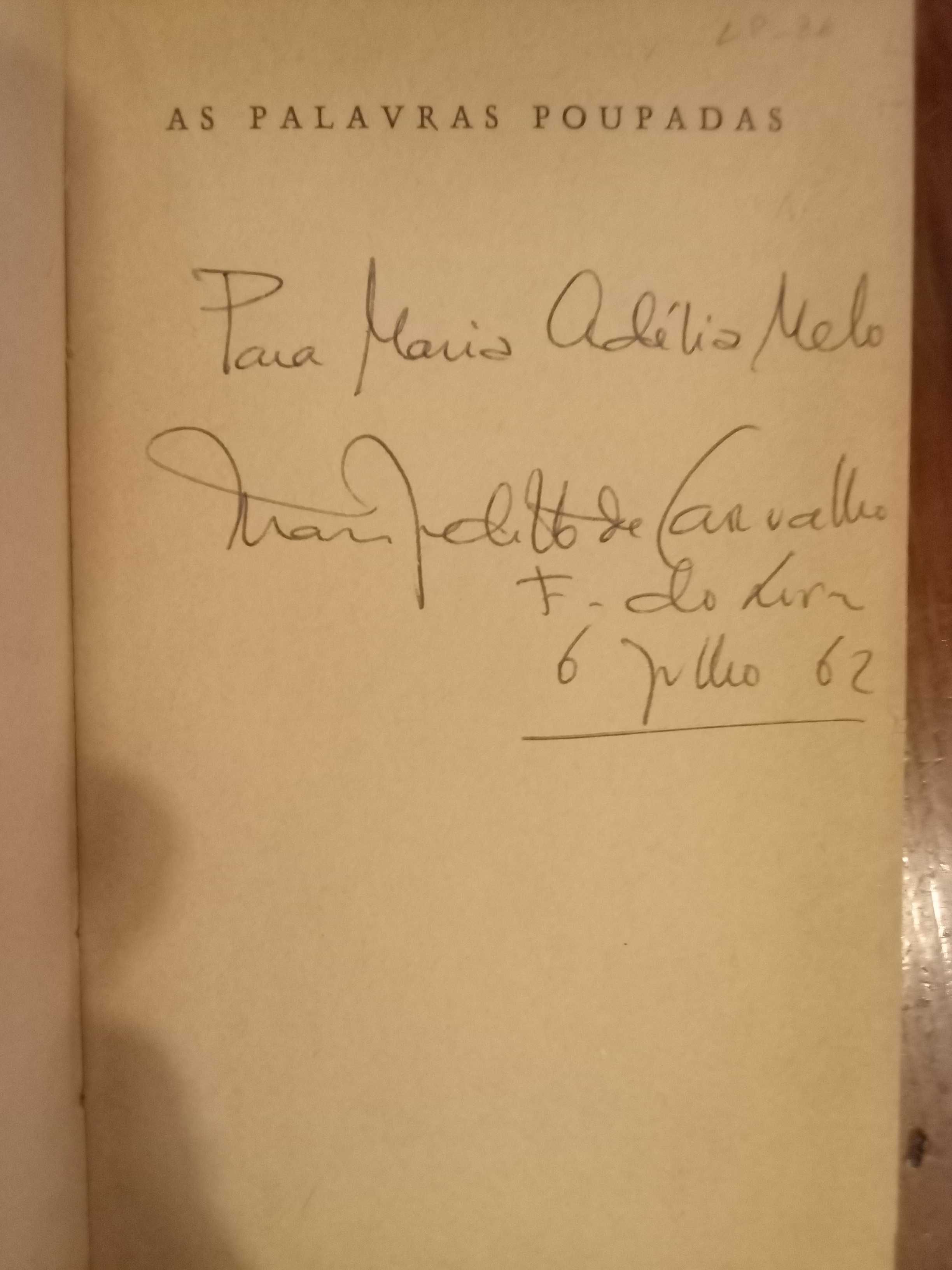 Maria Judite de Carvalho - As palavras poupadas [autografado]