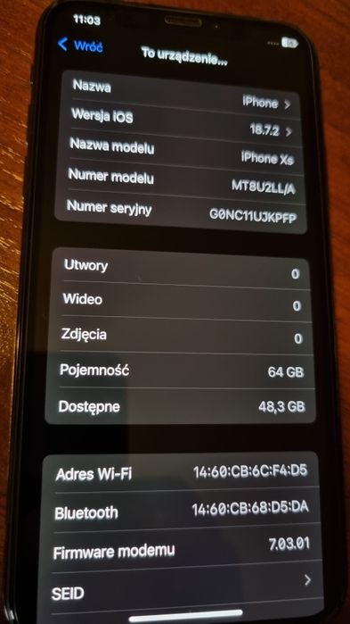 IPhone XS 64GB bat. 88% Super stan