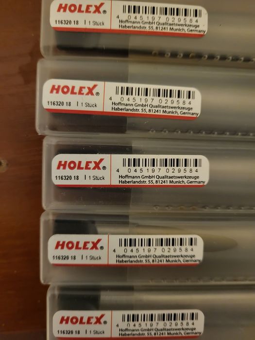 Wiertła maszynowe HSS firmy Holex sprzedam