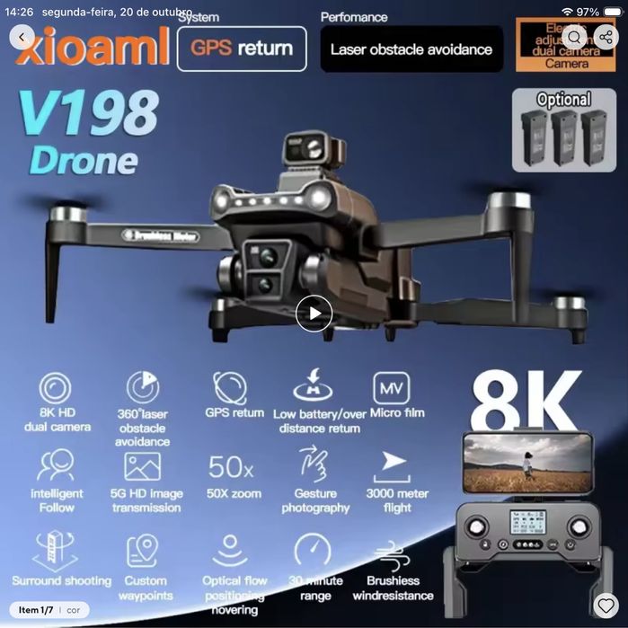 Drone xiaomi v198 gps