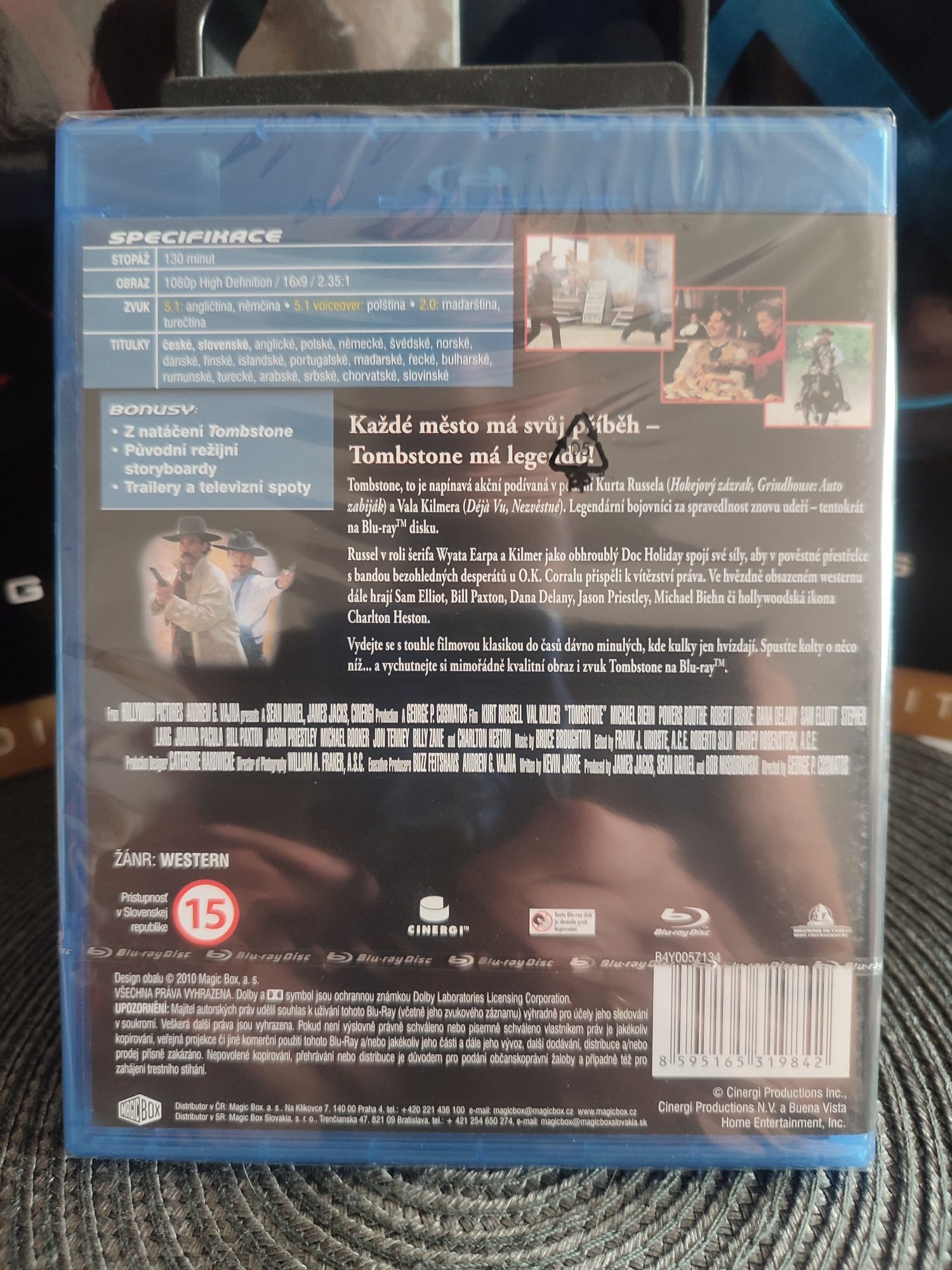 Film blu-ray Tombstone (Kurt Russell, Val Kilmer) Pl