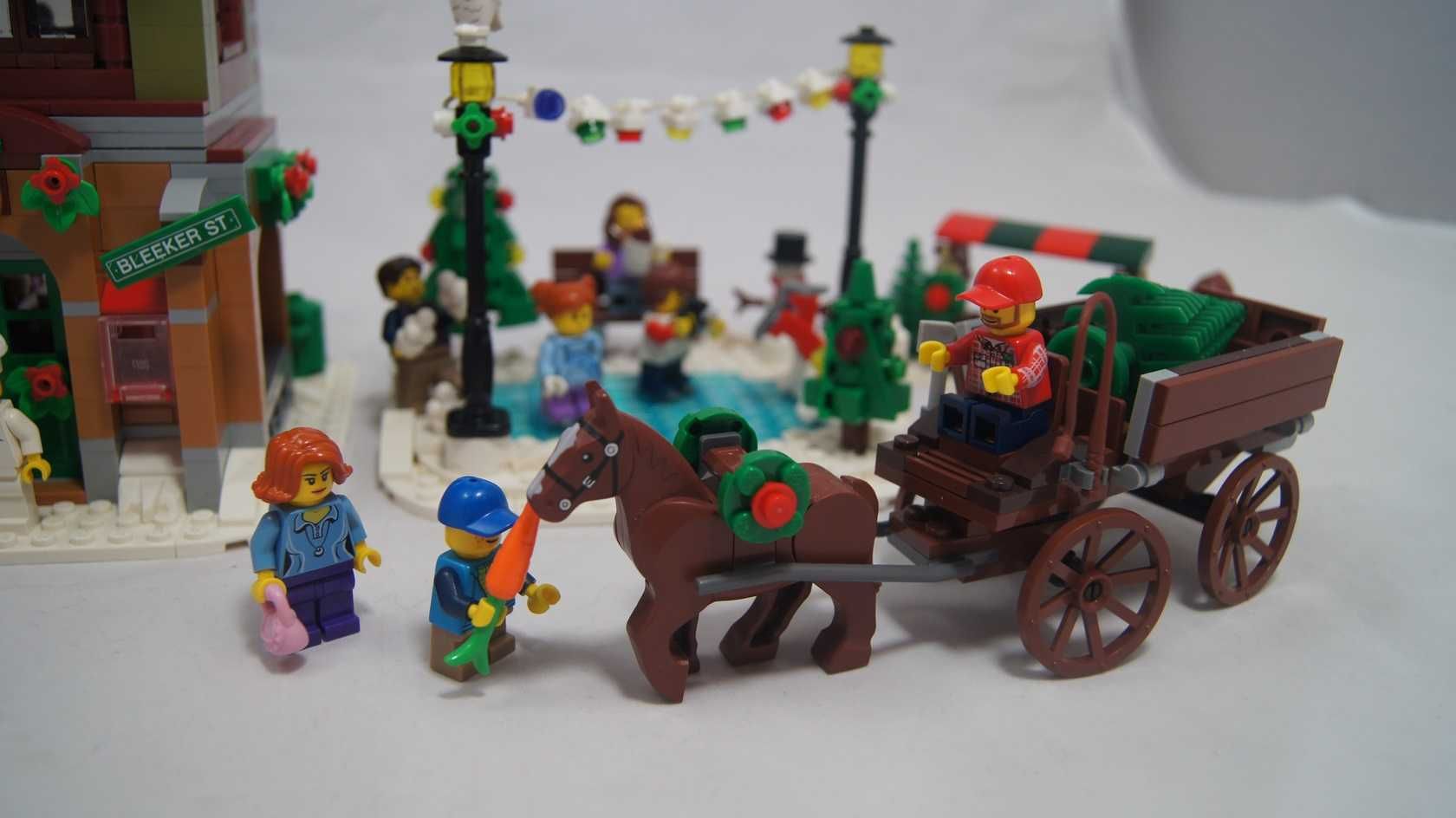 Lego MOC Winter Village Piekarnia makieta Święta