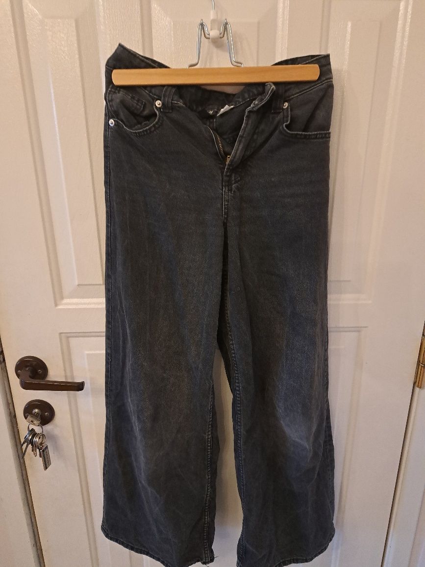 Spodnie czarne jeansy H&M rozm.152 30