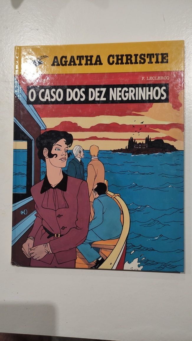 Livro BD antiga,O Caso dos Dez Negrinhos,de Agatha Christie