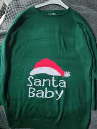 Sweter ciążowy "Santa baby"