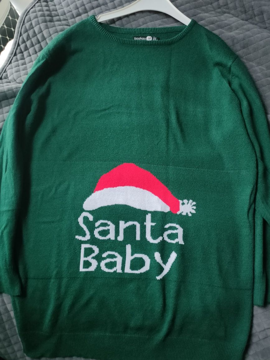 Sweter ciążowy "Santa baby"