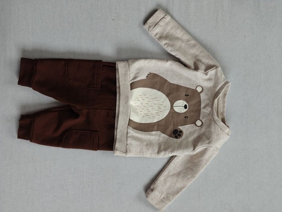 Спортивний костюм джогери реглан на флісі 0-3 міс C&A lullaby