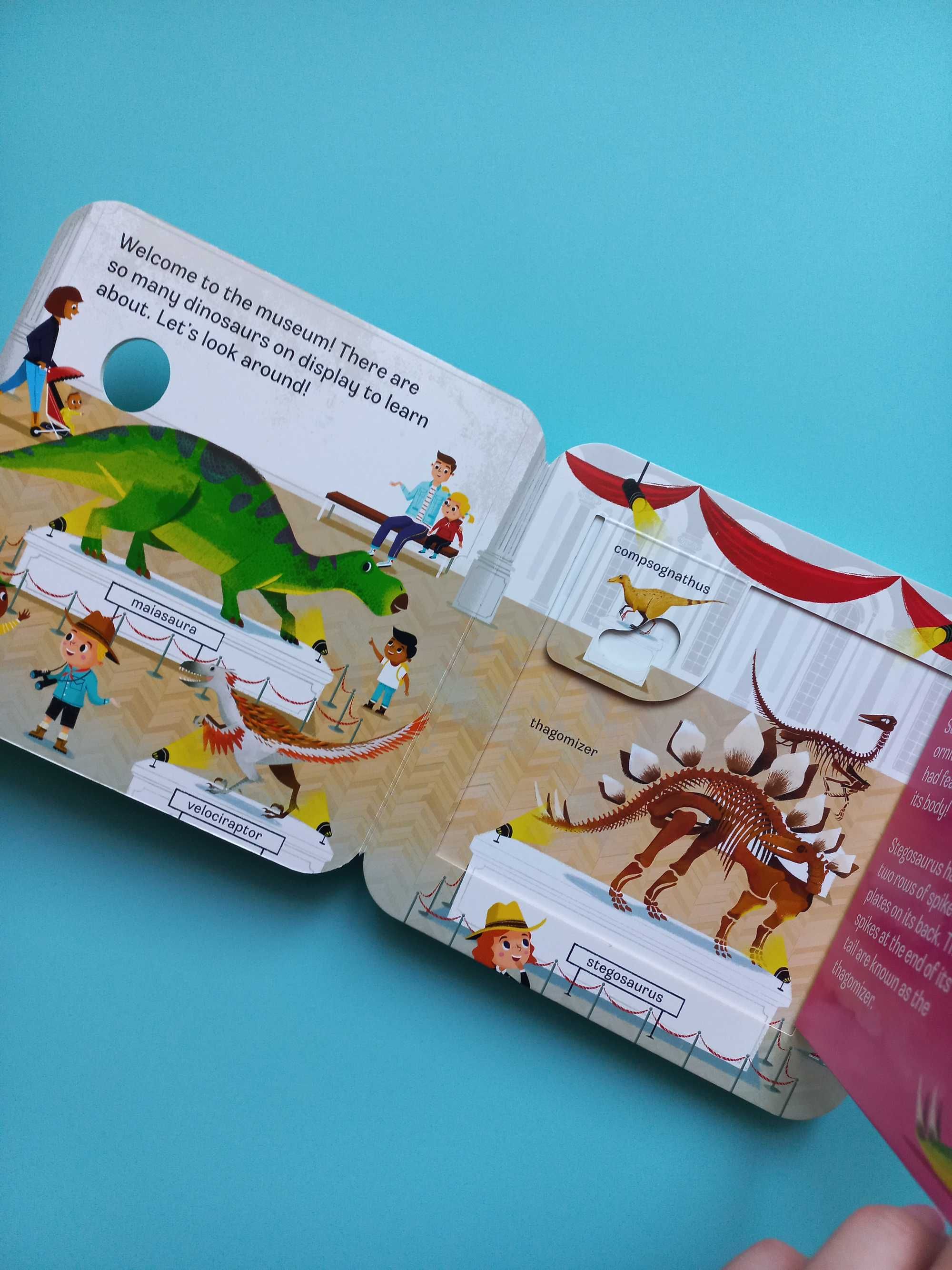 Peek-a-Flap Dino. Книга з подвійними віконцями про динозаврів