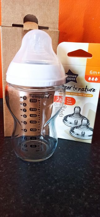 Butelka szklana Tommee Tippee smoczek