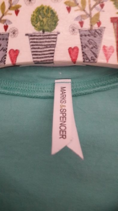 M & S ładny , elastyczny t - shirt cotton extra r 14 lub L/ XL
