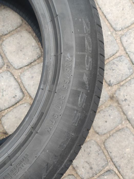 225.55.17 Dwie opony letnie Pirelli Cinturato P7