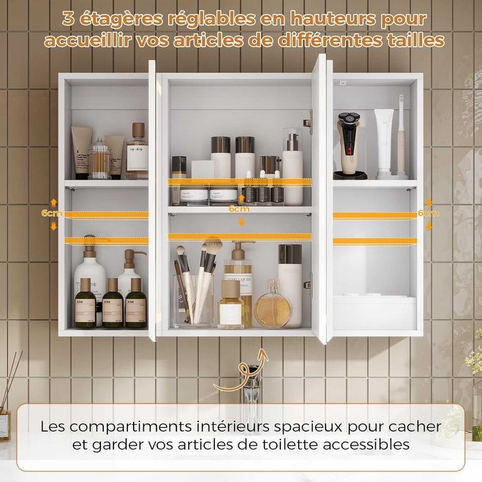 Nowa szafka łazienkowa z lustrem LED /lustro /półka/wnęka 80x60 !N210!