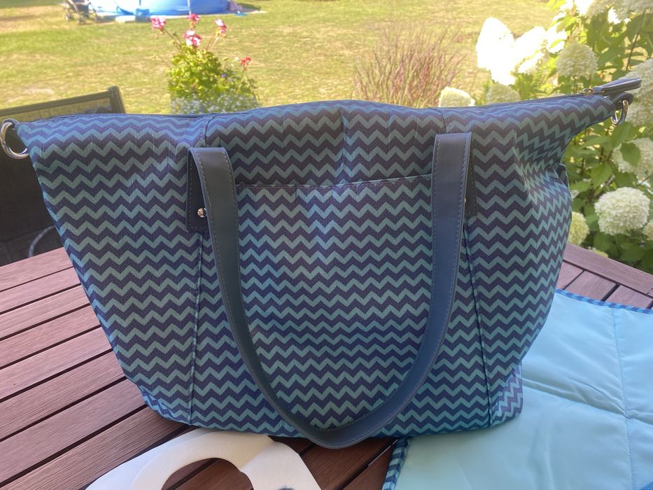Torba do wózka Canpol Lady Mum turkusowa + gratis poduszka