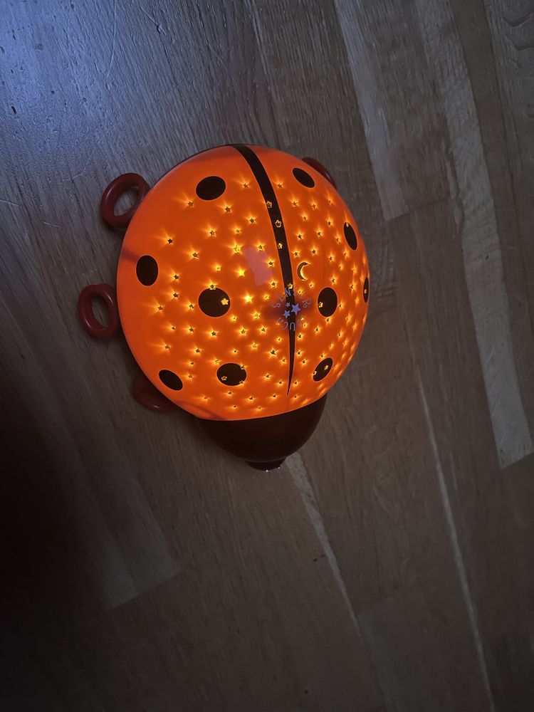 LAMPKA dla dzieci Biedronka gwiaździste niebo