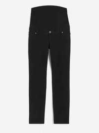 Jeansy spodnie ciążowe czarne H&M Mama Skinny High Rib 38 nowe z metką