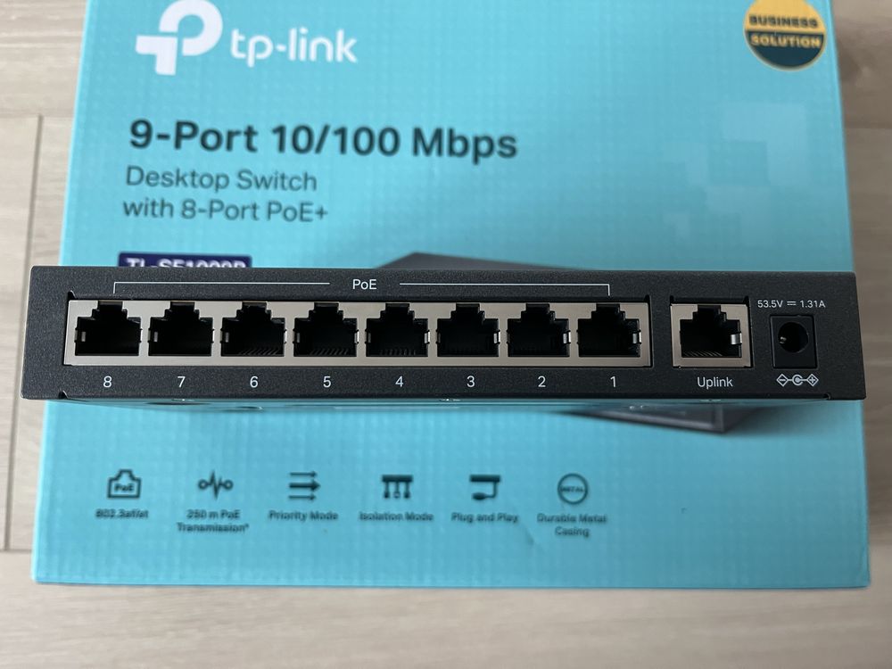 Switch PoE Tp-link TL-SF1009P 8 portów