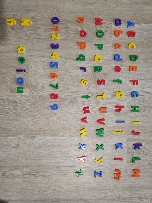 Conjunto letras e números