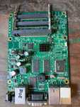 RouterBoard mikrotik 433 - po wymianie kondensatorów.
