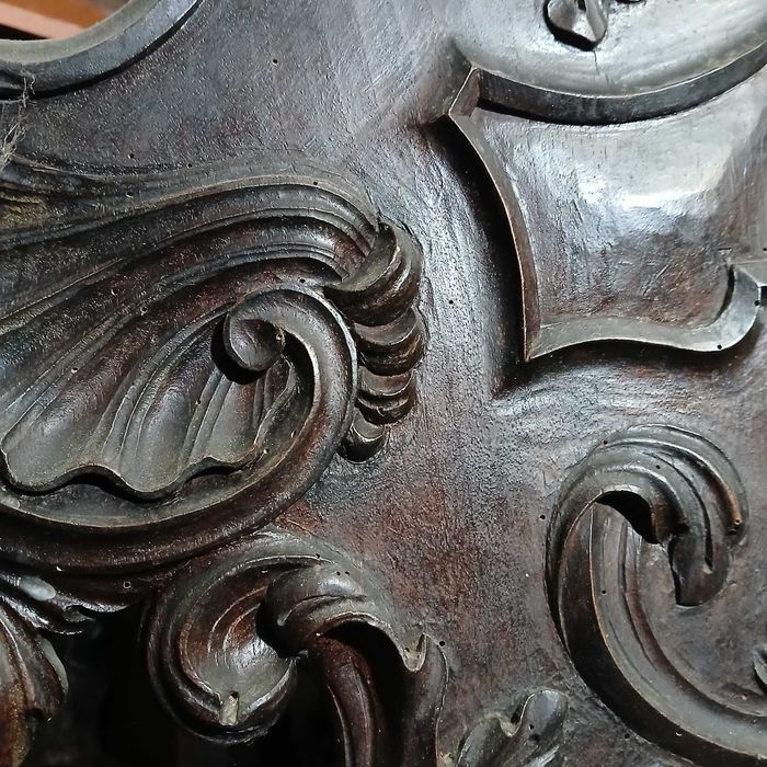 Espelho de pé antigo