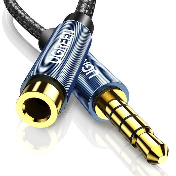Ugreen kabel adapter przedłużacz AUX mini jack 3,5 mm 2m niebieski