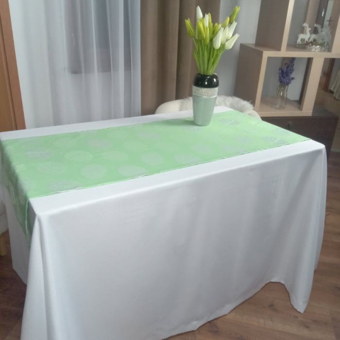 Obrus Wielkanocny bieżnik Pisanki seledyn 50 X 150 [Cm]