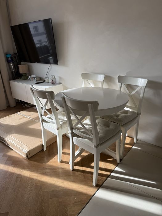 Stol z krzeslami ikea