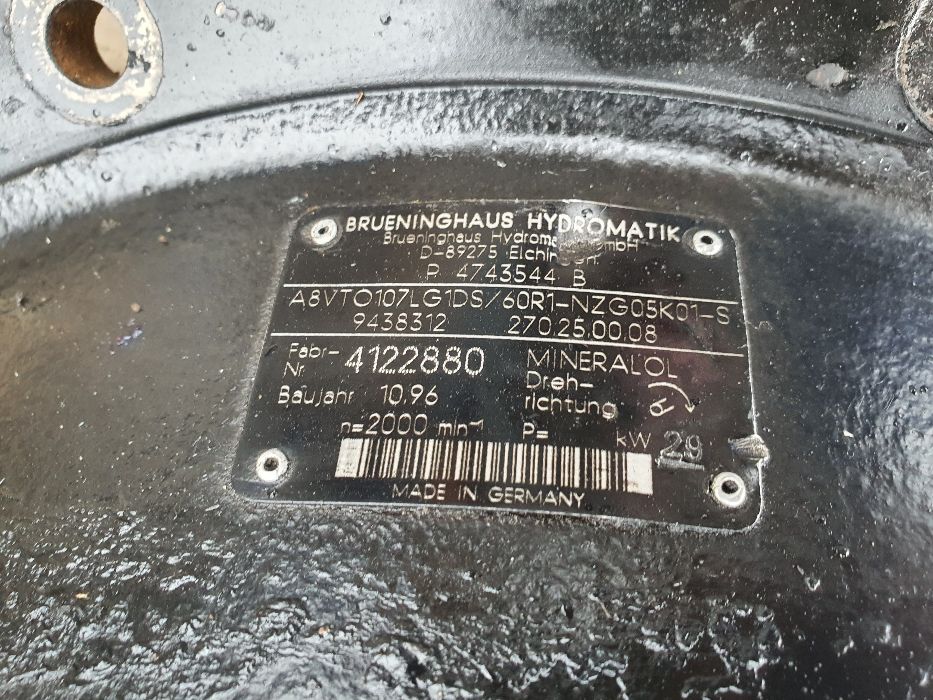 pompa hydrauliczna hydromatik A8VTO107LG1DS/60R1-NZG05K01-S