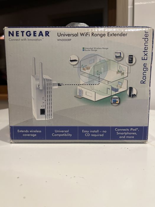 Netgear WiFi Range Extender wzmacniać sygnału WPA/WPA2/WEP