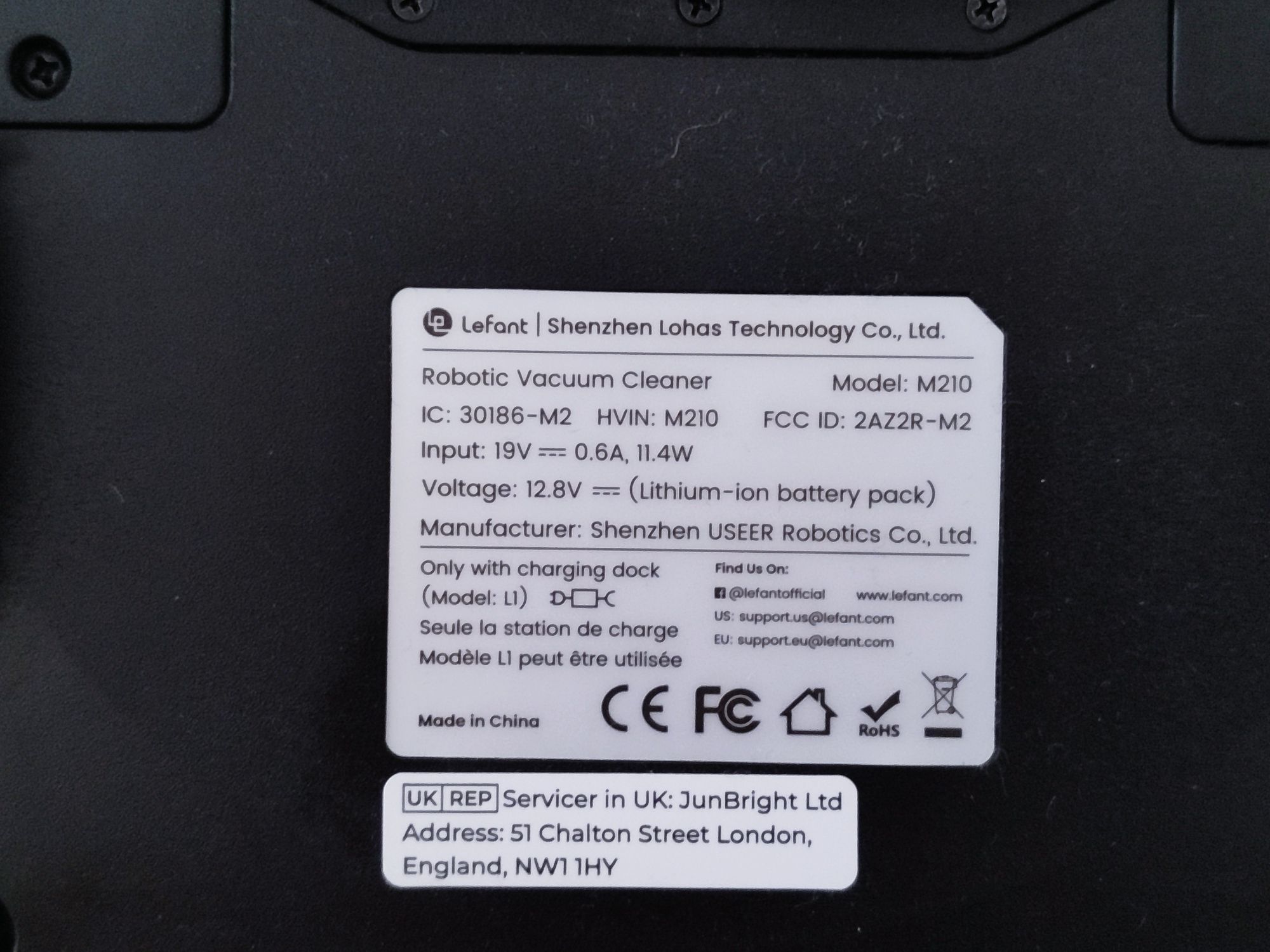 Робот-пилосос Lefant M210