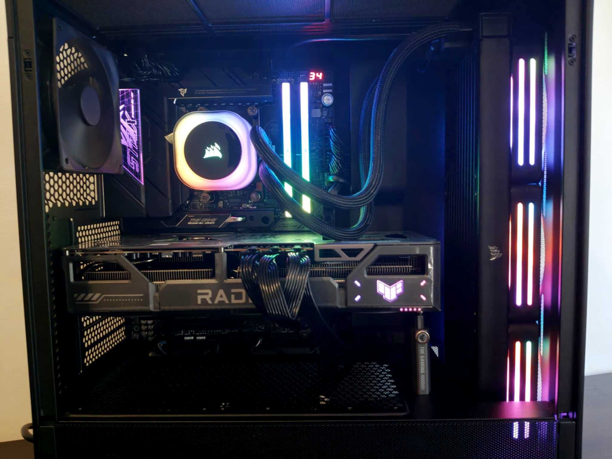 Ryzen 9800X3D ASUS TUF GAMING 9070XT DDR5 32GB 6600mt/s, ROG X670E-E
