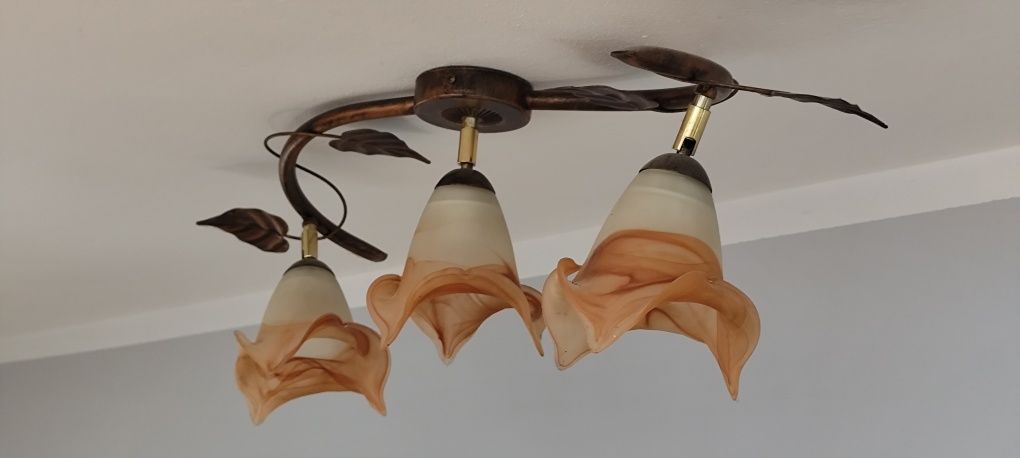 Lampa żyrandol klosze stan bdb