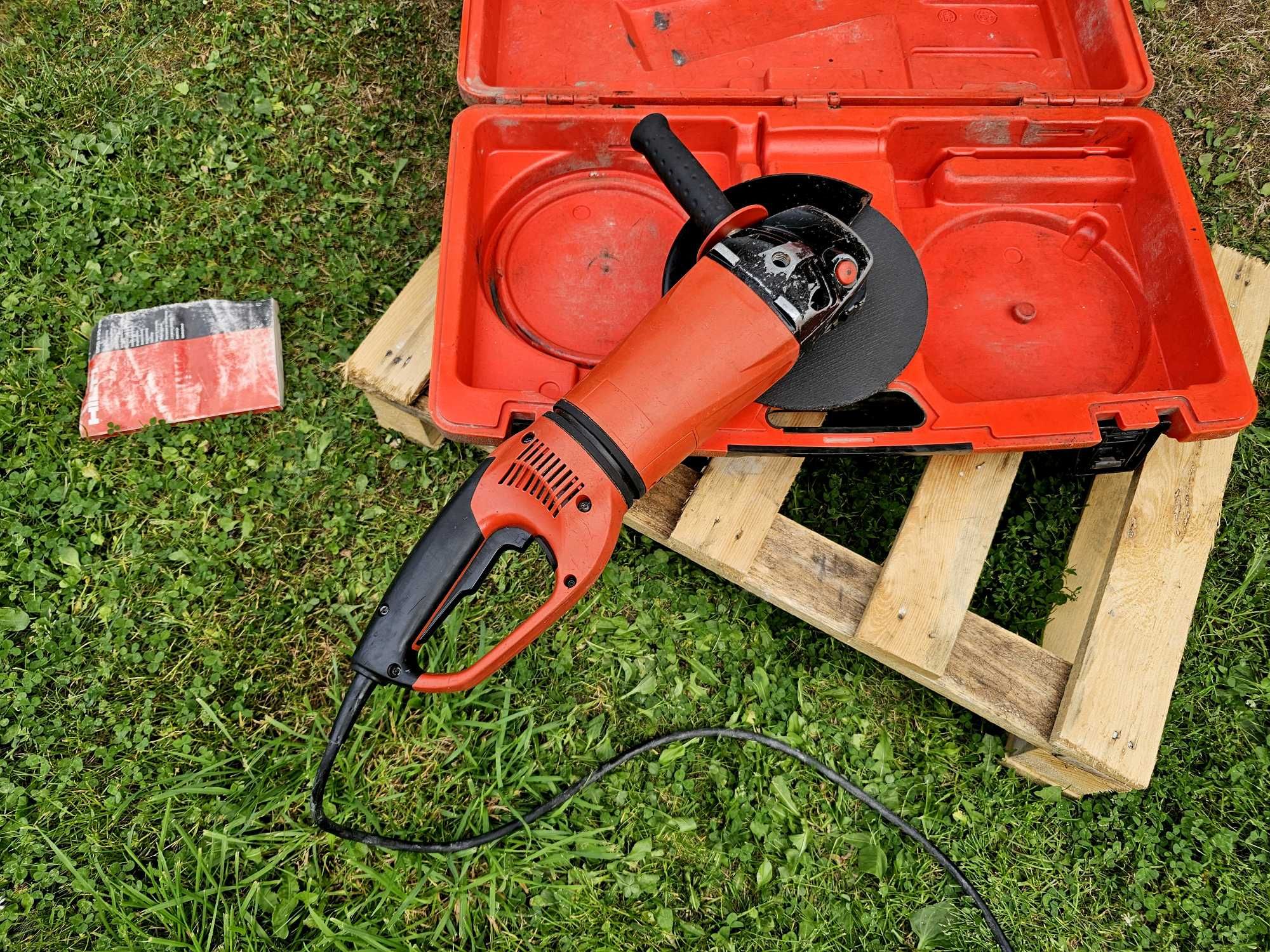 SZLIFIERKA KĄTOWA HILTI 230 o mocy 2400 wat + walizka stan BDB