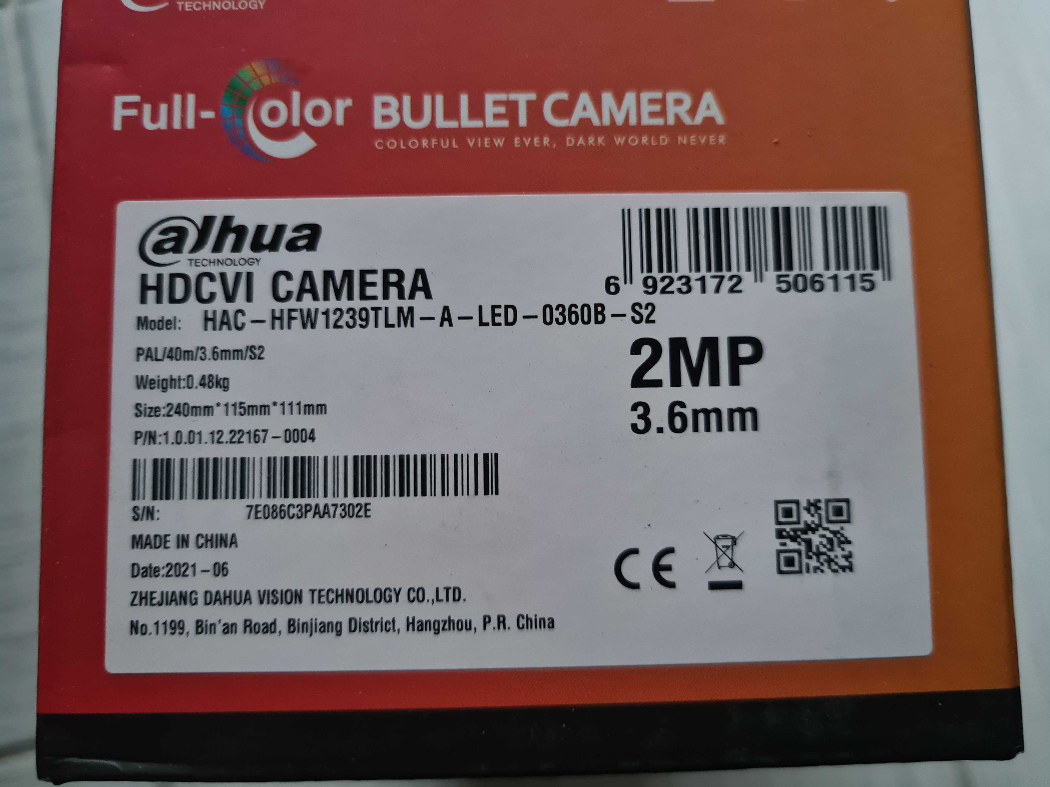 Kamera dahua 2 mpx fullcolor