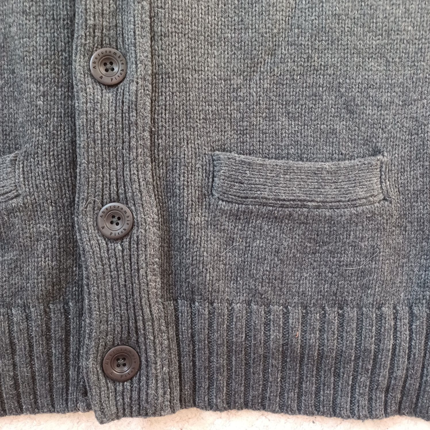 Sweter Ambercombie&Fitch 40% wełna XL/idealny stan