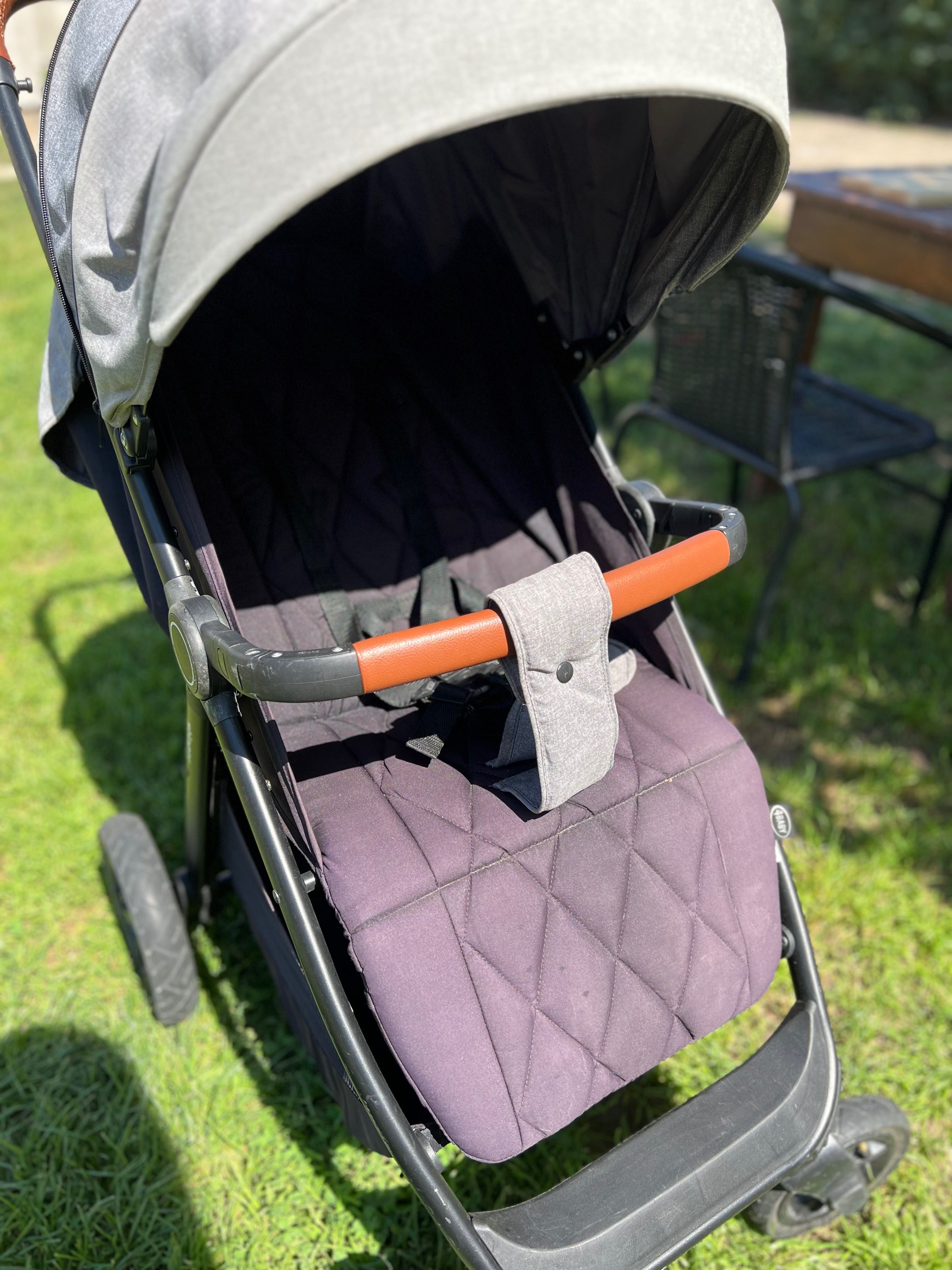 Wózek spacerowy 4Baby Stinger black grey spacerówka dziecięca
