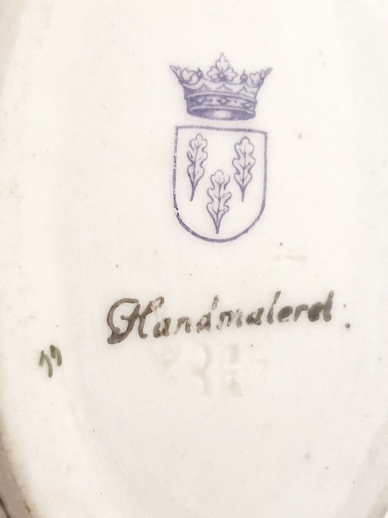 Lindissima taça vintage em porcelana pintada à mão Schierhokz