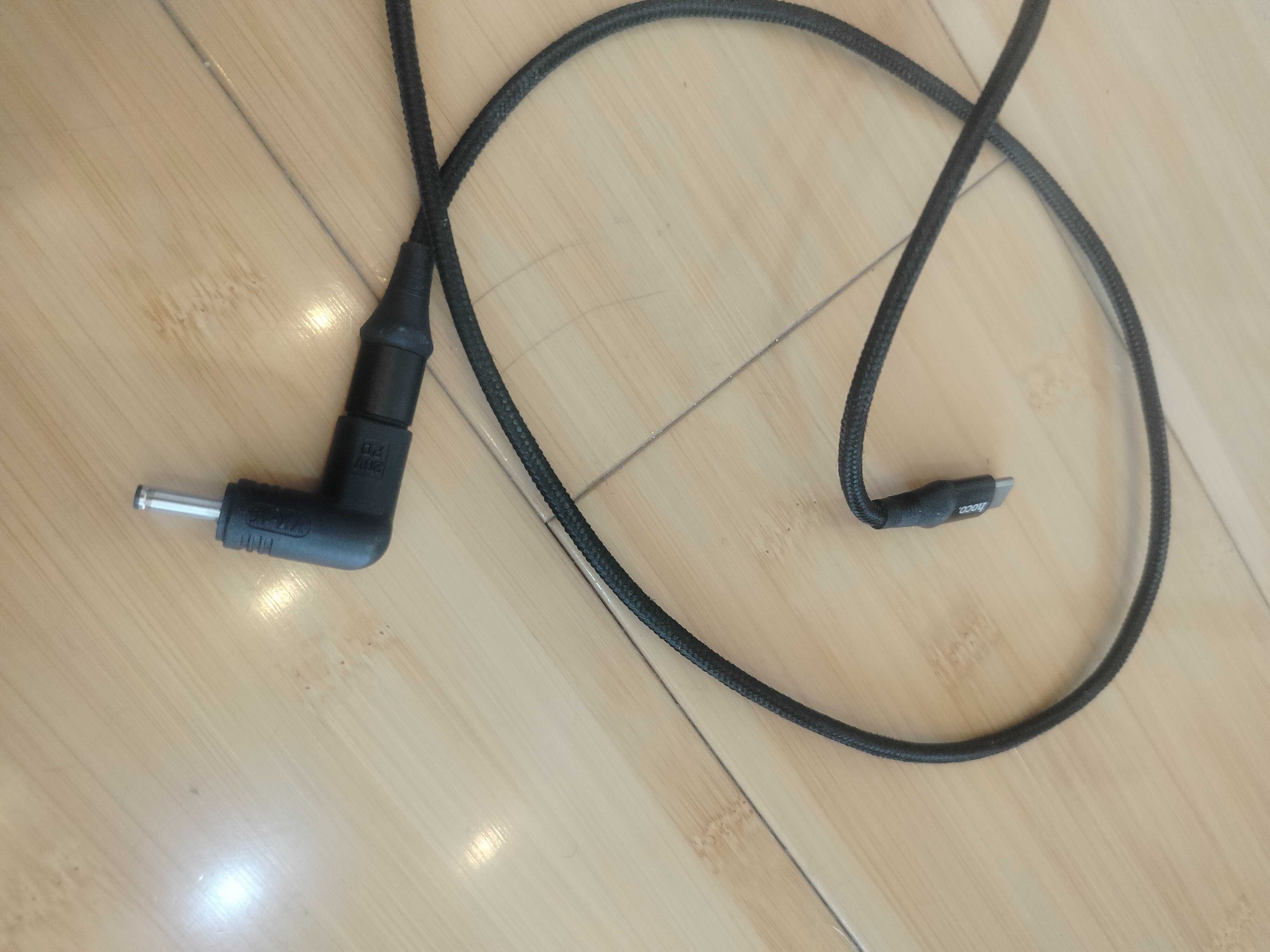Кабель питания от Power банка в ноутбук USB Type C