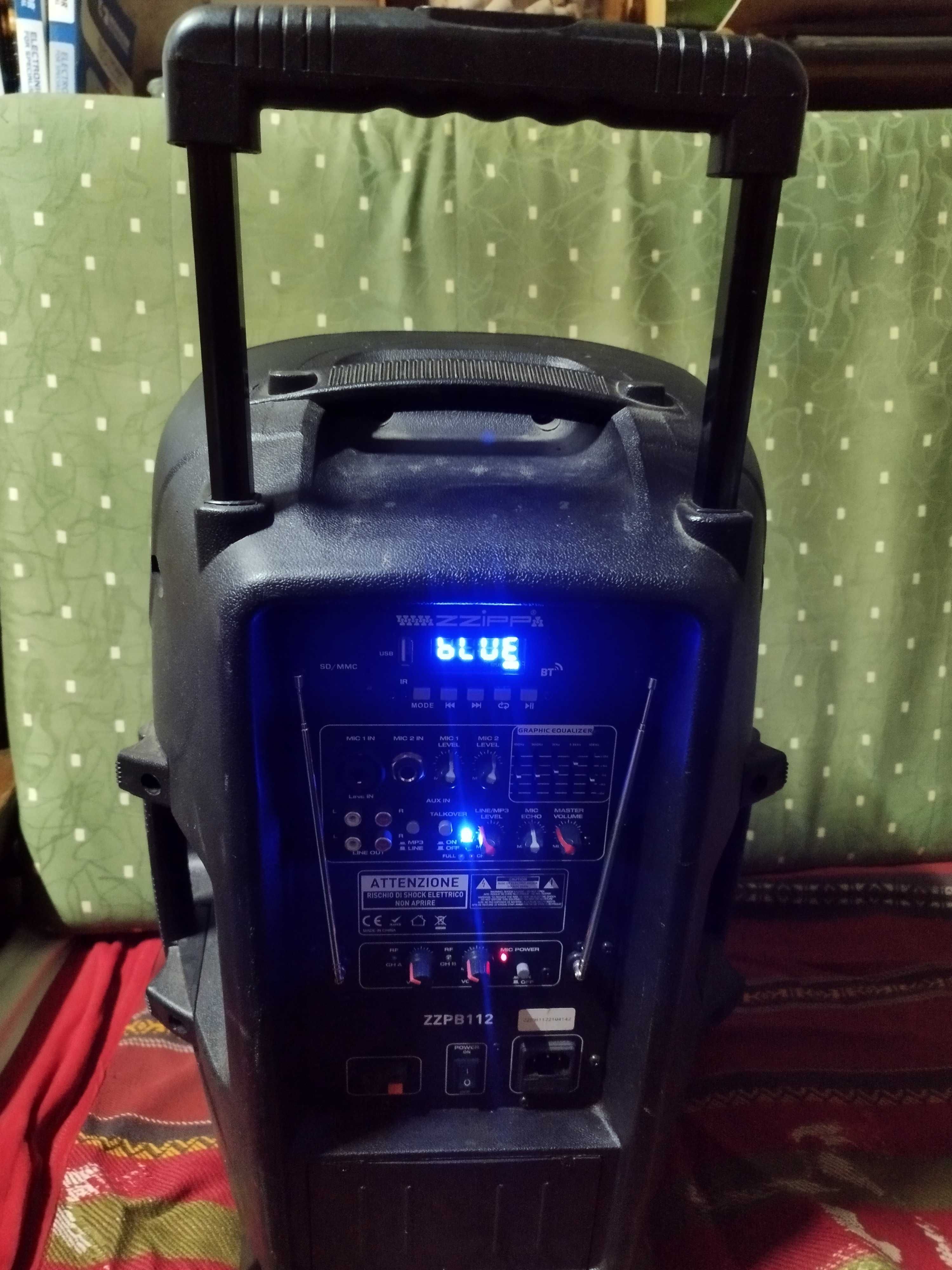 Głośnik mobilny 12` na akumulatorze lub od sieci