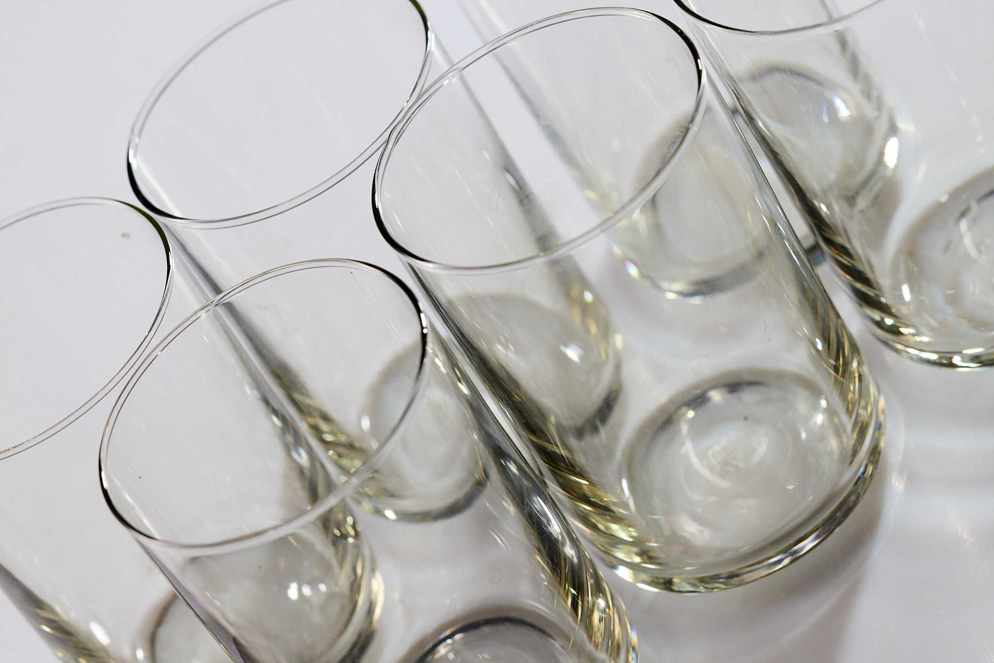 szklanki oliwkowa poświata komplet 6szt pojemność 220ml PRL
