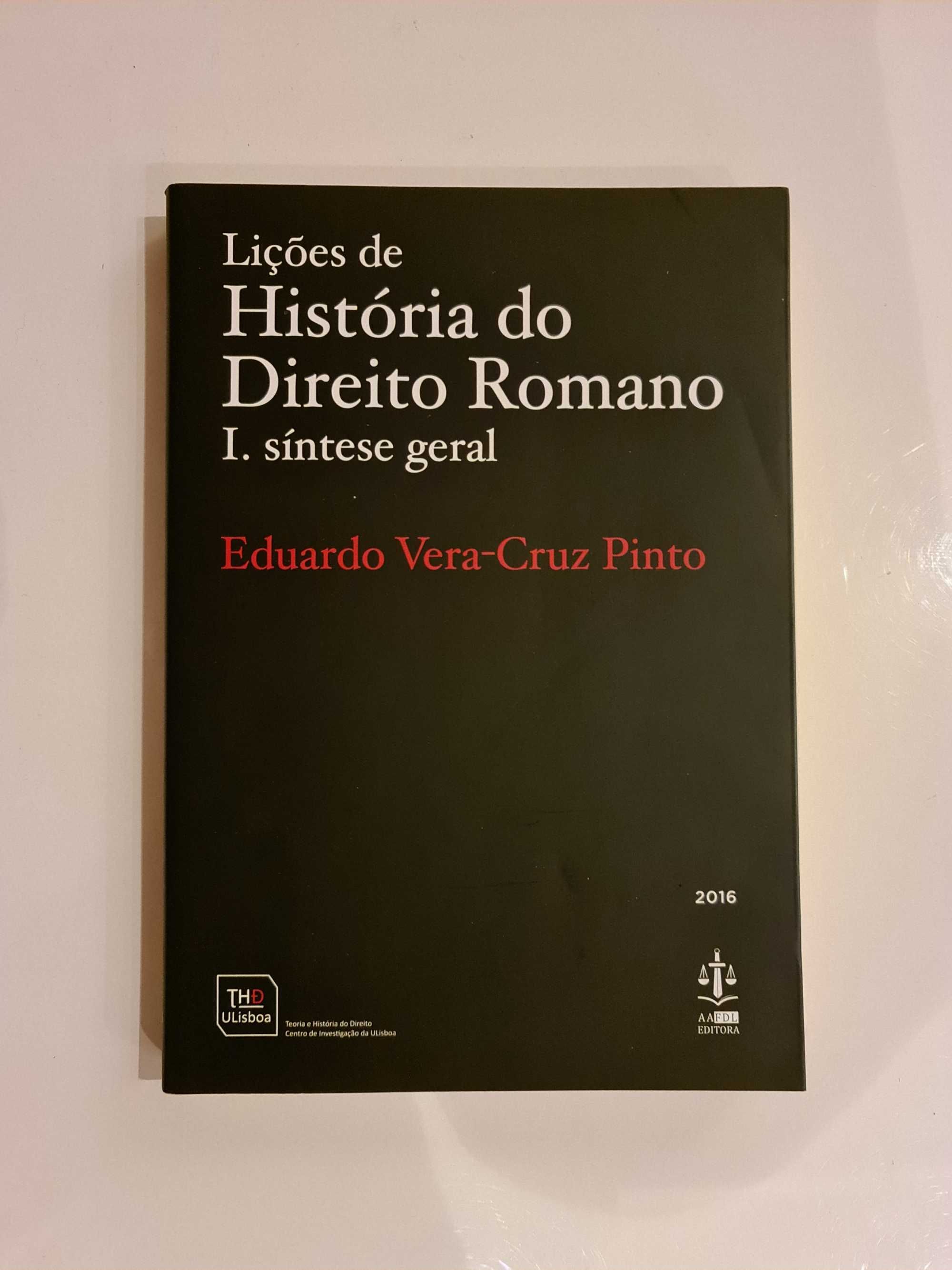 Lições de História do Direito Romano - Eduardo Vera-Cruz Pinto