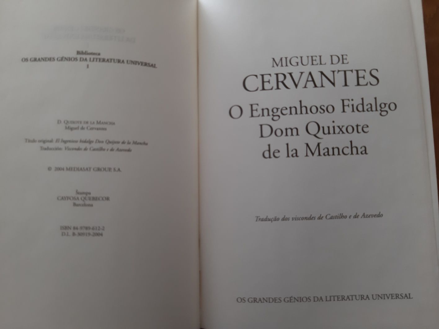 D Quixote de la Mancha - Cervantes