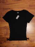 Bawełniana czarna bluzka koszulka Urban Classics rozmiar S