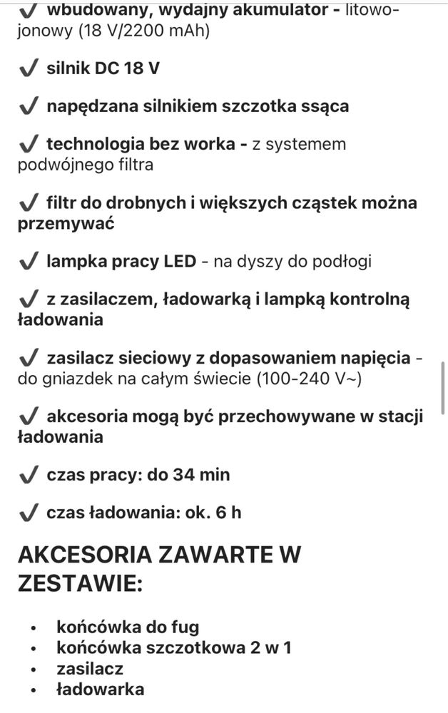 Odkurzacz bezprzewodowy pionowy Silvercrest SHSS 18 B1 biały