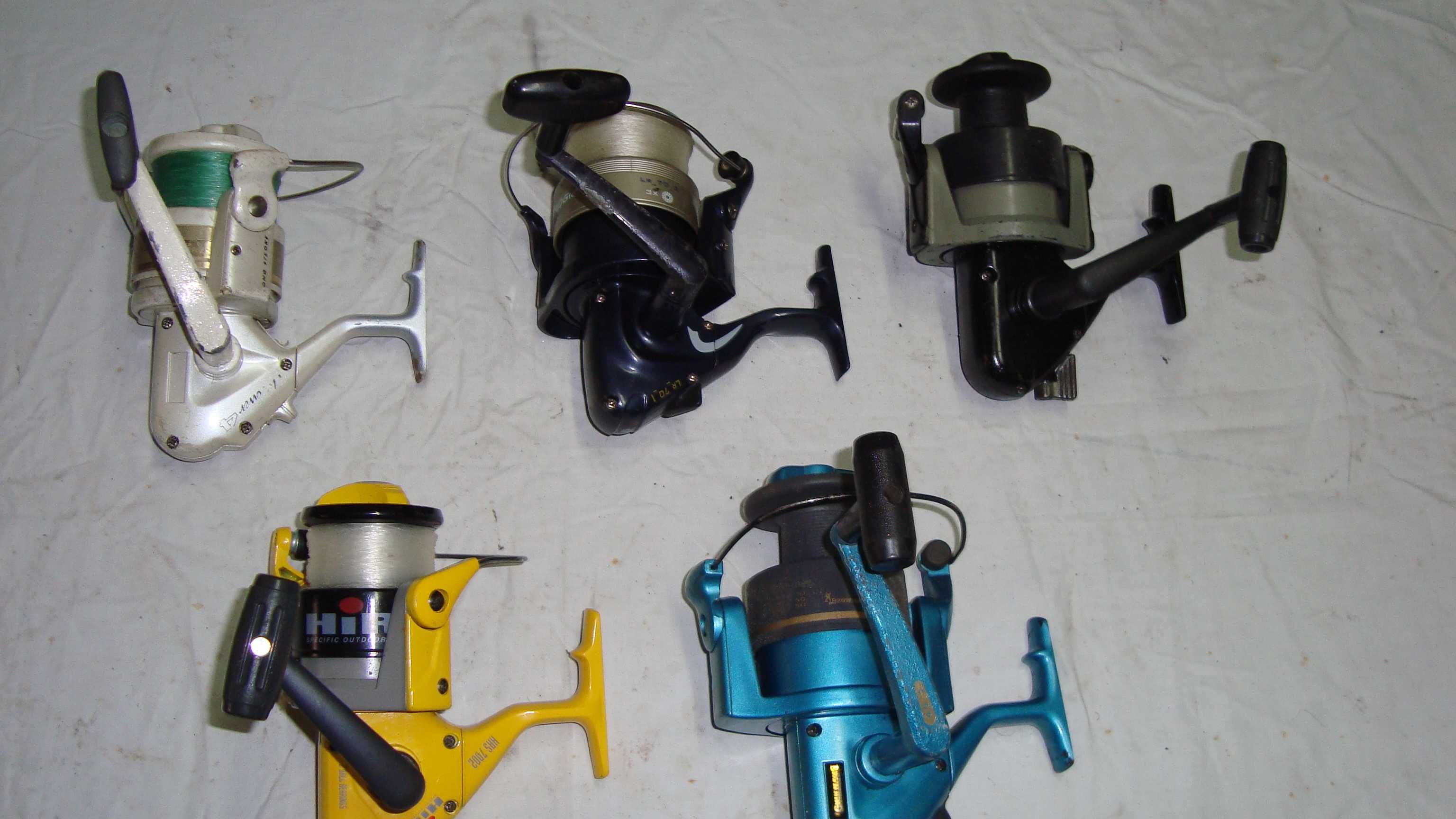 3 Canas   de  pesca   surf- casting + 4  carretes