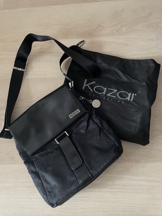 Torebka Kazar  czarna skórzana