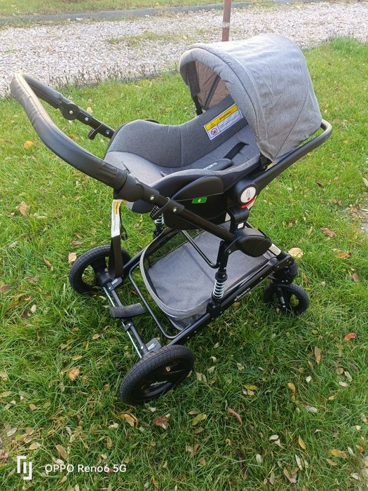 Outlet Kiduku Wózek wielofunkcyjny 3w1 Szary/Czarny