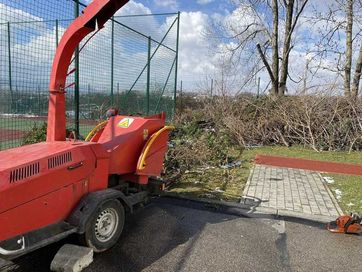 usługi rębakiem, wycinka drzew, czyszczenie działek, karczowanie